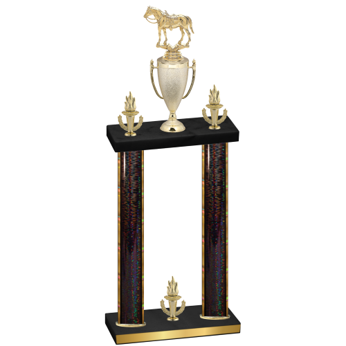 Double Black Glacier Victory Horses Trophy