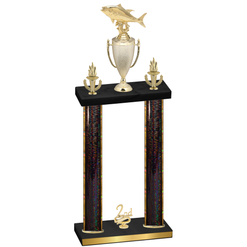 Double Black Glacier Second Place Fishing Trophy