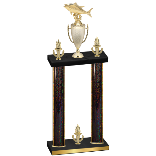Double Black Glacier Victory Fishing Trophy