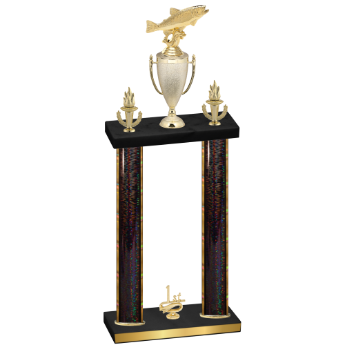 Double Black Glacier First Place Fishing Trophy
