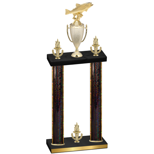 Double Black Glacier Victory Fishing Trophy
