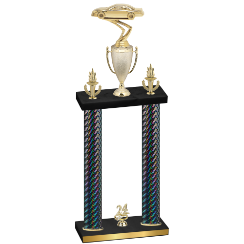 Double Black Carbon Fiber Year Cars Trophy