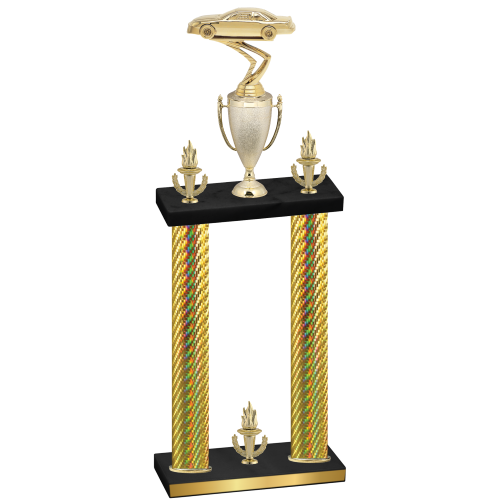 Double Gold Carbon Fiber Victory Cars Trophy