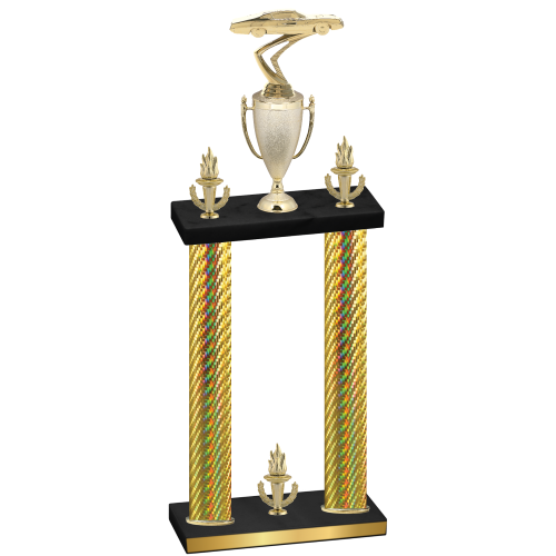 Double Gold Carbon Fiber Victory Cars Trophy