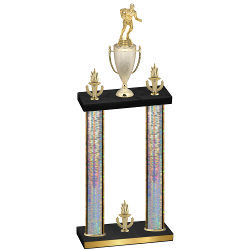 Double Silver Glacier Victory Rugby Trophy