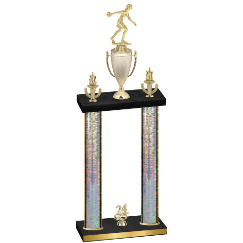 Double Silver Glacier Year Bowling Trophy