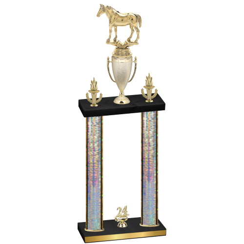Double Silver Glacier Year Horses Trophy