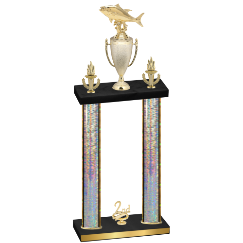 Double Silver Glacier Second Place Fishing Trophy