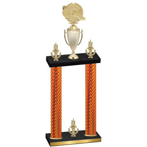 Double Orange Carbon Fiber Victory Running Trophy