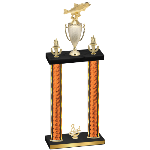 Double Orange Glacier Third Place Fishing Trophy