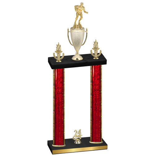 Double Red Glacier Year Rugby Trophy