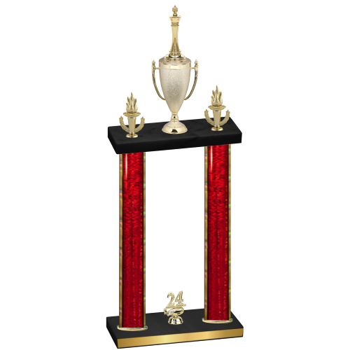 Double Red Glacier Year Chess Trophy