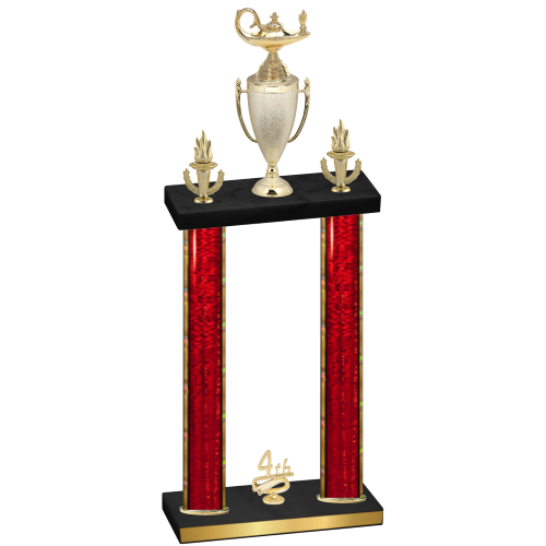 Double Red Glacier Fourth Place Academics Trophy