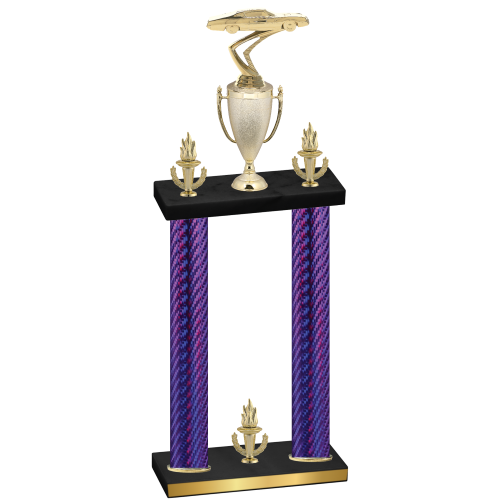 Double Purple Carbon Fiber Victory Cars Trophy