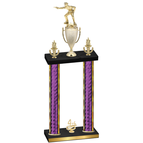 Double Purple Glacier Fourth Place Shooter Trophy