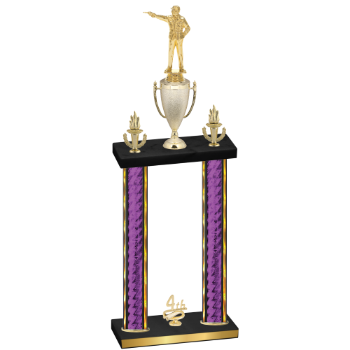 Double Purple Glacier Fourth Place Shooter Trophy