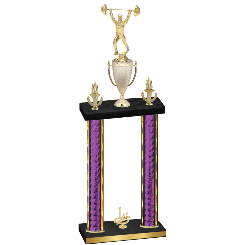 Double Purple Glacier First Place Weights Trophy