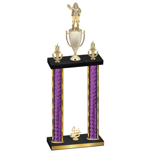 Double Purple Glacier Fourth Place Holiday Trophy