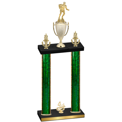 Double Green Glacier Fourth Place Rugby Trophy