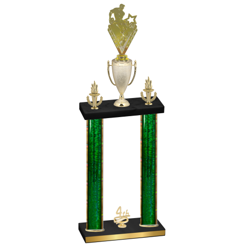 Double Green Glacier Fourth Place Rugby Trophy