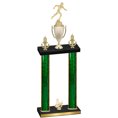 Double Green Glacier Third Place Running Trophy