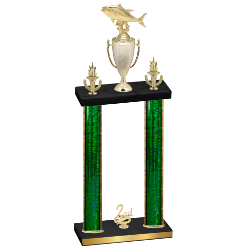 Double Green Glacier Second Place Fishing Trophy