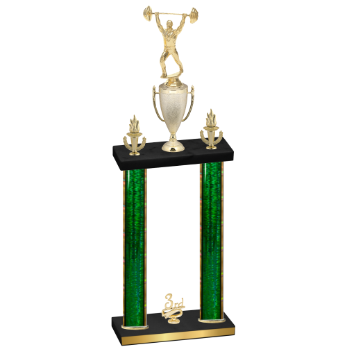 Double Green Glacier Third Place Weights Trophy