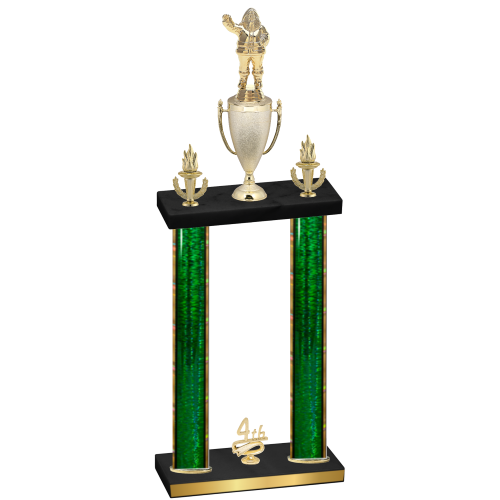 Double Green Glacier Fourth Place Holiday Trophy