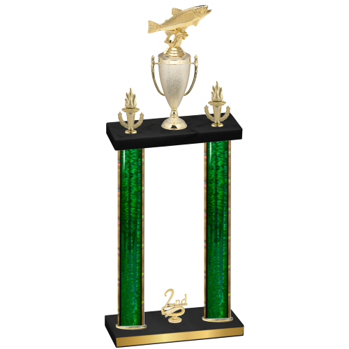 Double Green Glacier Second Place Fishing Trophy