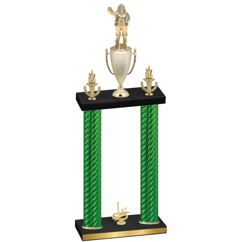 Double Green Carbon Fiber First Place Holiday Trophy