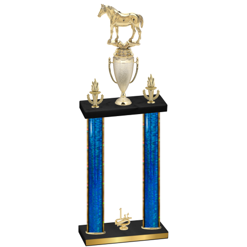 Double Blue Glacier First Place Horses Trophy