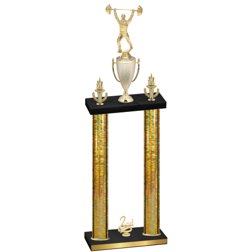 Double Gold Glacier Second Place Weights Trophy