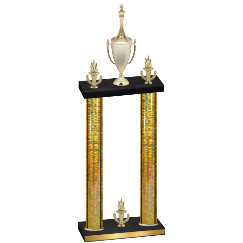 Double Gold Glacier Victory Chess Trophy