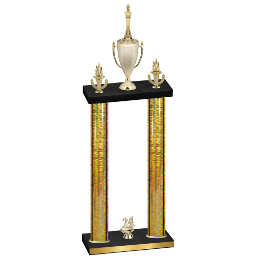 Double Gold Glacier Year Chess Trophy