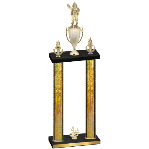 Double Gold Glacier Fourth Place Holiday Trophy