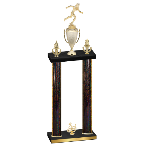 Double Black Glacier Third Place Running Trophy