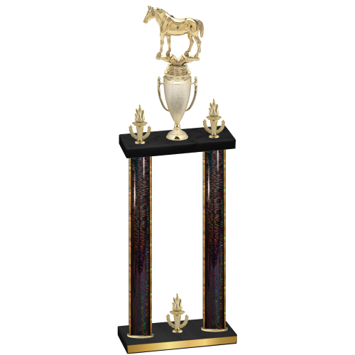 Double Black Glacier Victory Horses Trophy