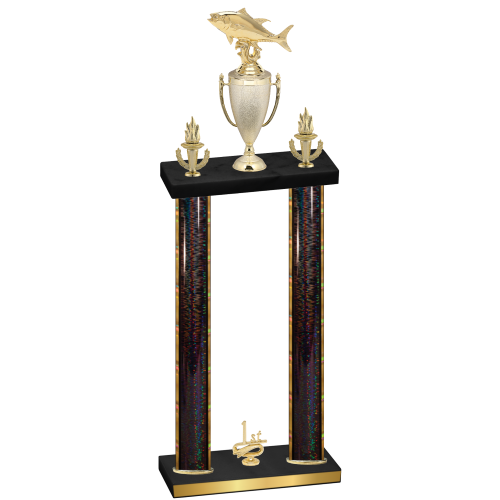 Double Black Glacier First Place Fishing Trophy