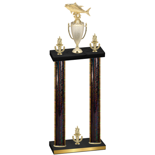 Double Black Glacier Victory Fishing Trophy