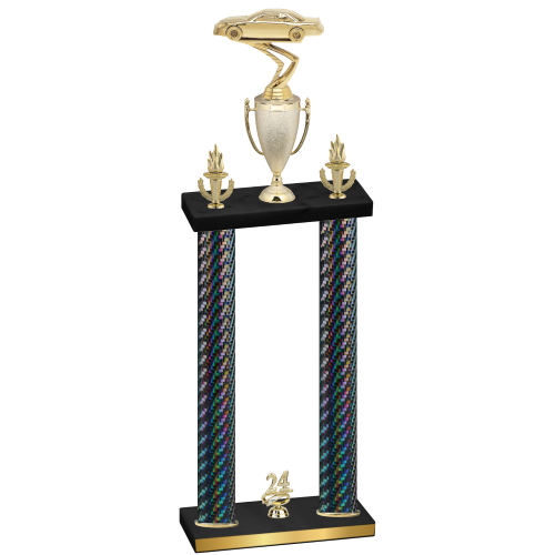 Double Black Carbon Fiber Year Cars Trophy