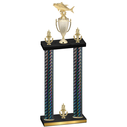 Double Black Carbon Fiber Victory Fishing Trophy