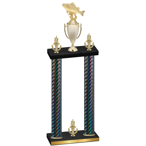Double Black Carbon Fiber Victory Fishing Trophy