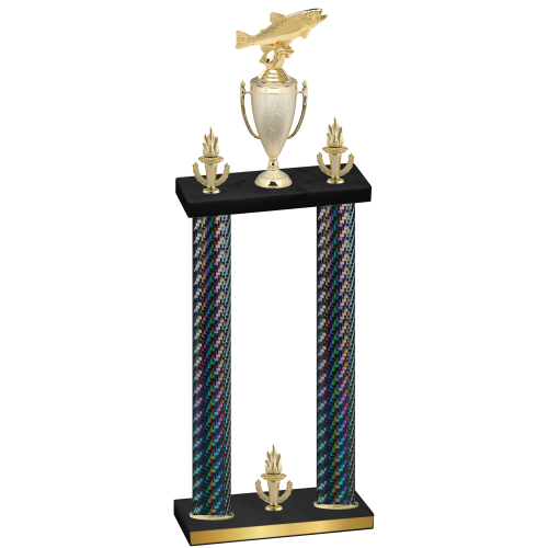 Double Black Carbon Fiber Victory Fishing Trophy