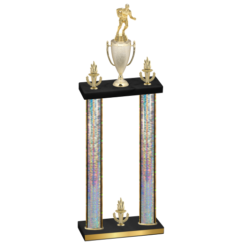 Double Silver Glacier Victory Rugby Trophy