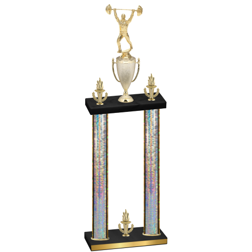 Double Silver Glacier Victory Weights Trophy