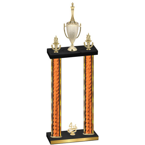 Double Orange Glacier Fourth Place Chess Trophy