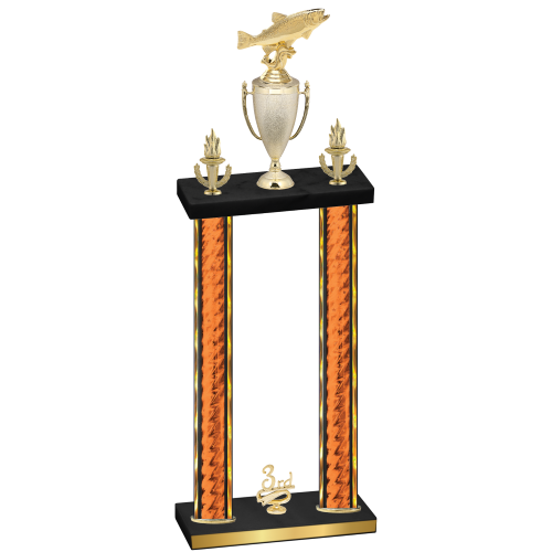 Double Orange Glacier Third Place Fishing Trophy