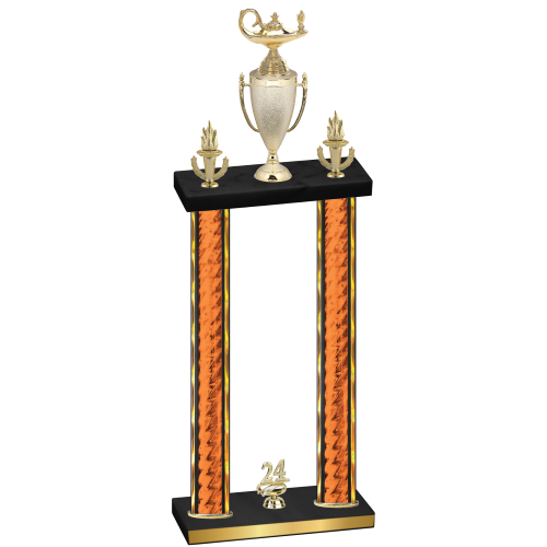 Double Orange Glacier Year Academics Trophy