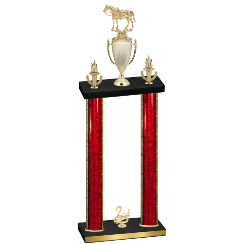 Double Red Glacier Second Place Horses Trophy