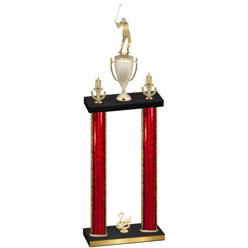Double Red Glacier Second Place Golf Trophy